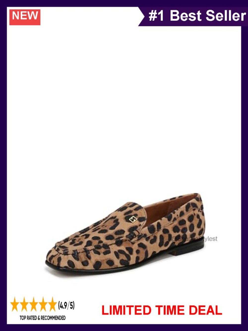 Franco Sarto Lainey Suede Slip-On Loafers Square Moc Toe Block Heel
